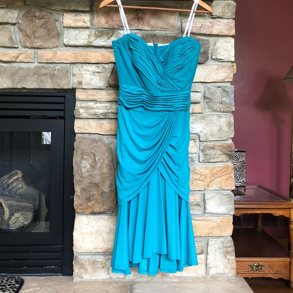 NWOT Tadashi Collection Aqua Mermaid Party Dress